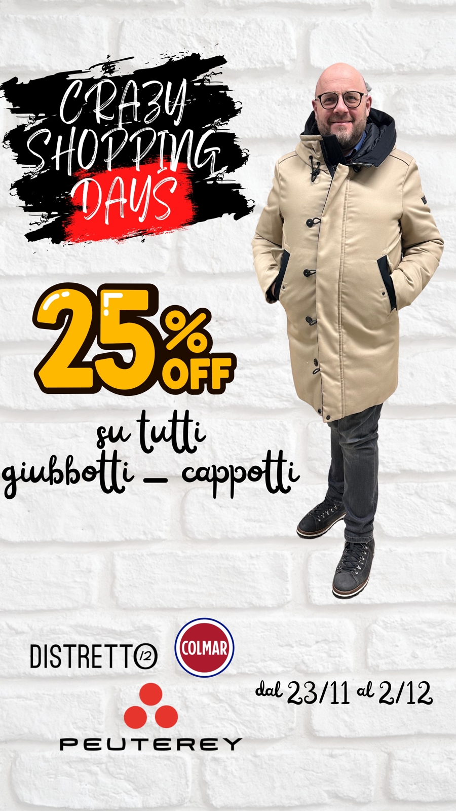 CRAZY DAYS - 25% Giubbotti uomo