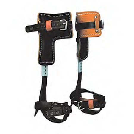 Lineman Working climbing Gear with 16 1/2 Klein & Sons Spikes & climbing  Loop